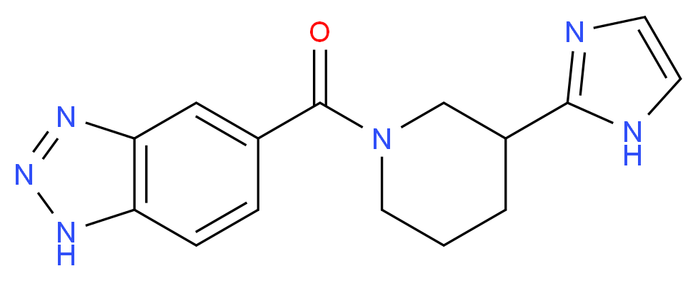 5-{[3-(1H-imidazol-2-yl)-1-piperidinyl]carbonyl}-1H-1,2,3-benzotriazole_Molecular_structure_CAS_)