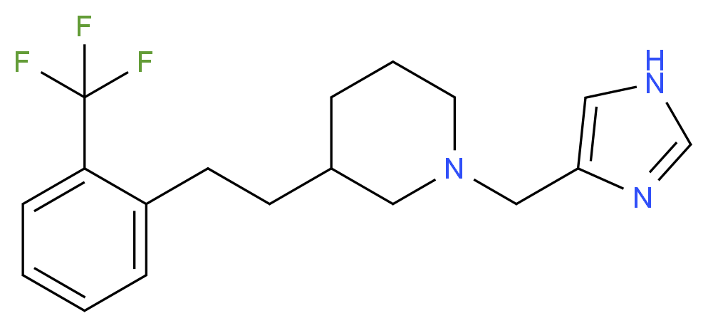 1-(1H-imidazol-4-ylmethyl)-3-{2-[2-(trifluoromethyl)phenyl]ethyl}piperidine_Molecular_structure_CAS_)