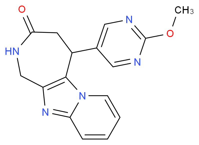 5-(2-methoxypyrimidin-5-yl)-1,2,4,5-tetrahydro-3H-pyrido[1',2':1,2]imidazo[4,5-c]azepin-3-one_Molecular_structure_CAS_)