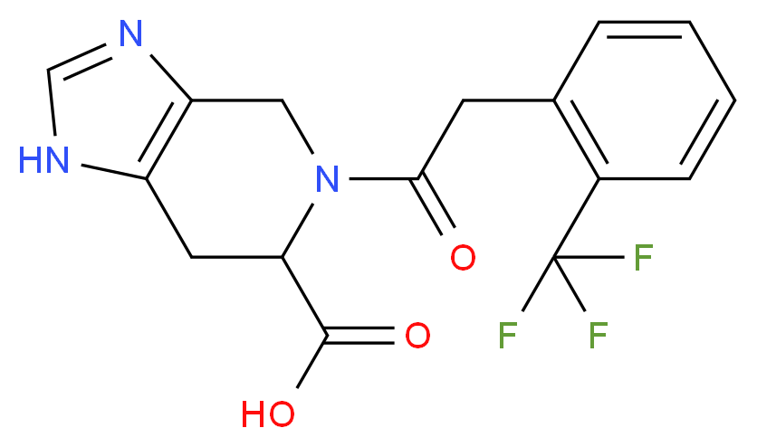 5-{[2-(trifluoromethyl)phenyl]acetyl}-4,5,6,7-tetrahydro-1H-imidazo[4,5-c]pyridine-6-carboxylic acid_Molecular_structure_CAS_)