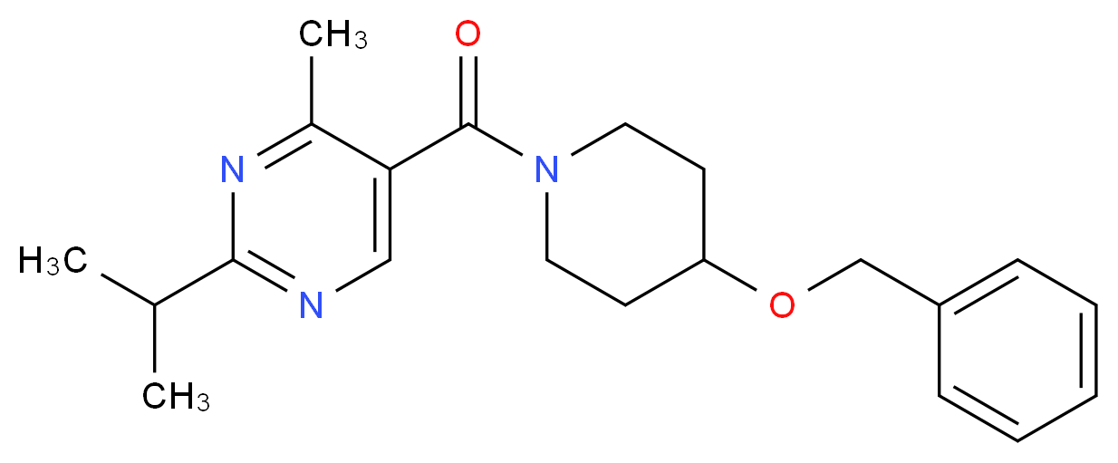 5-{[4-(benzyloxy)-1-piperidinyl]carbonyl}-2-isopropyl-4-methylpyrimidine_Molecular_structure_CAS_)