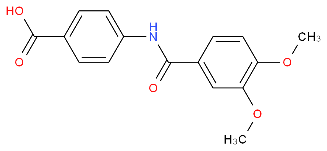 4-[(3,4-dimethoxybenzene)amido]benzoic acid_Molecular_structure_CAS_)