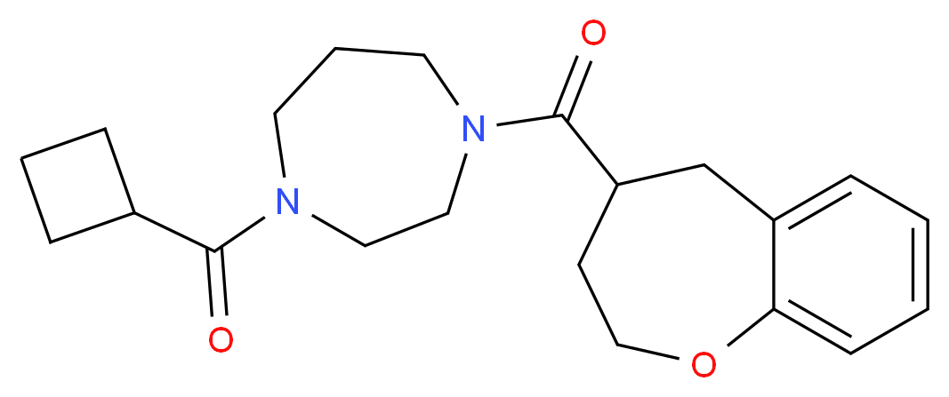 1-(cyclobutylcarbonyl)-4-(2,3,4,5-tetrahydro-1-benzoxepin-4-ylcarbonyl)-1,4-diazepane_Molecular_structure_CAS_)