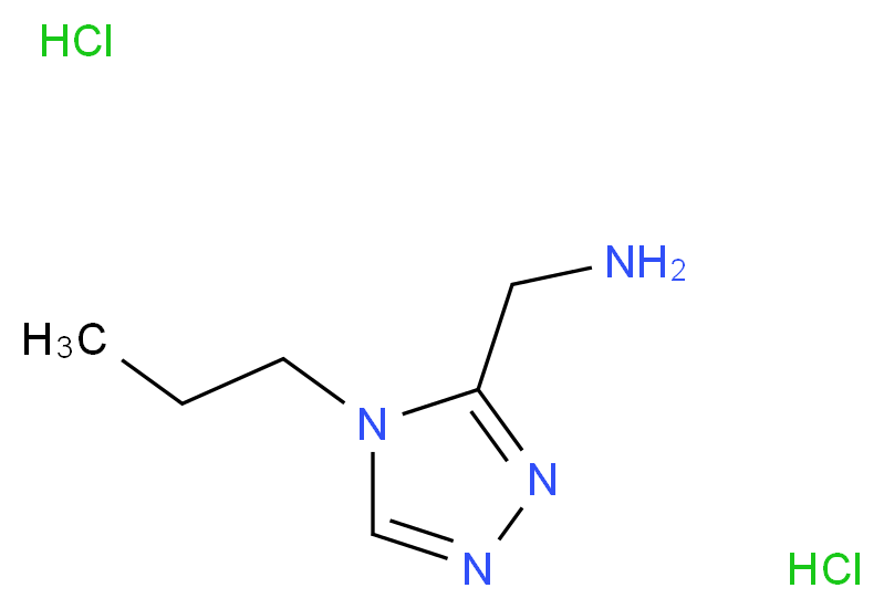 1-(4-Propyl-4H-1,2,4-triazol-3-yl)methanamine dihydrochloride_Molecular_structure_CAS_)
