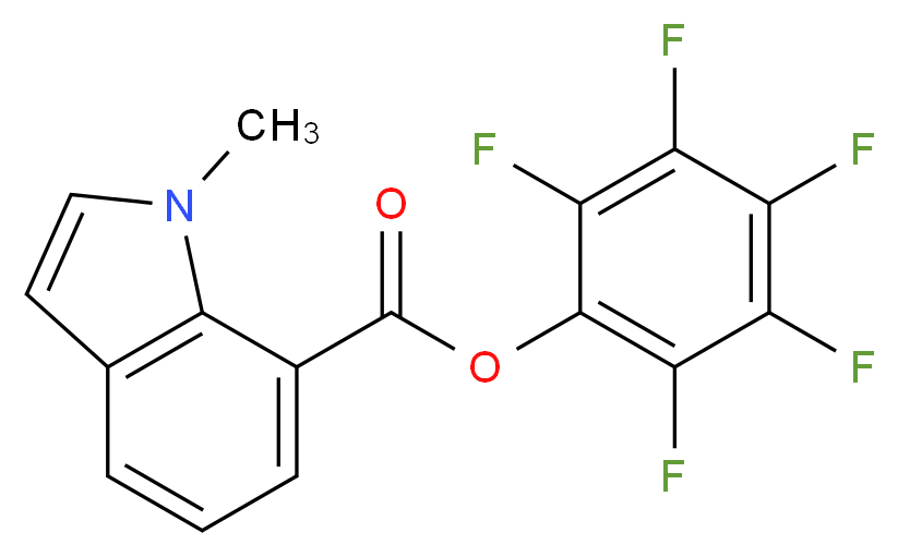 Pentafluorophenyl 1-methyl-1H-indole-7-carboxylate_Molecular_structure_CAS_941716-96-7)
