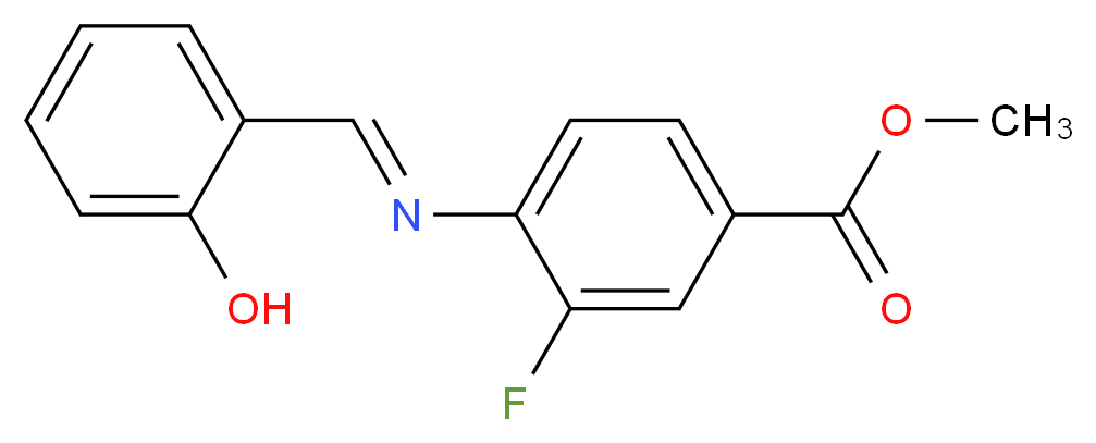 Methyl 3-fluoro-4-{[(2-hydroxyphenyl)methylidene]-amino}benzoate_Molecular_structure_CAS_)