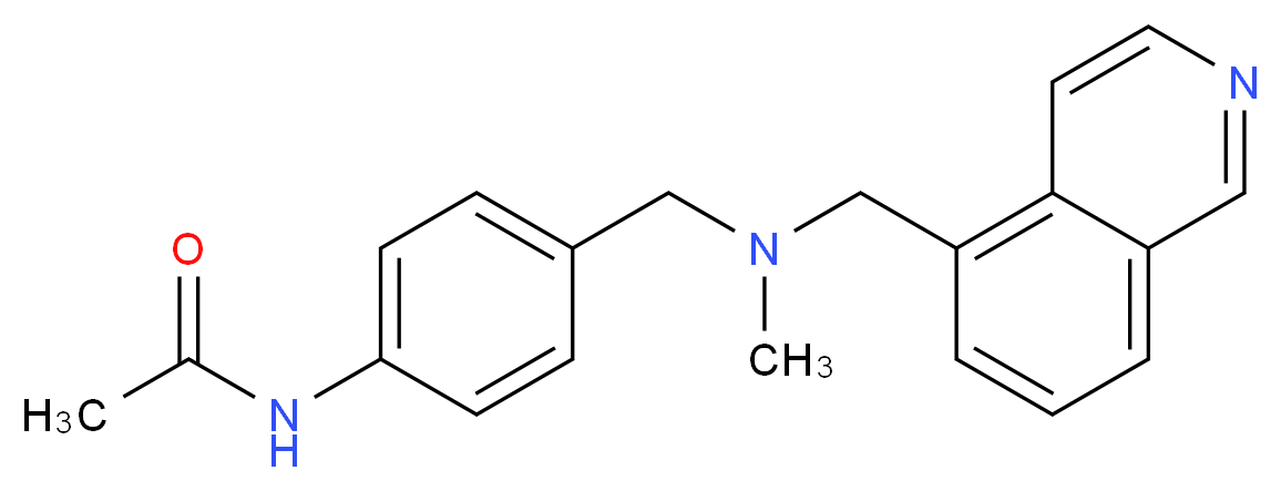 N-(4-{[(isoquinolin-5-ylmethyl)(methyl)amino]methyl}phenyl)acetamide_Molecular_structure_CAS_)