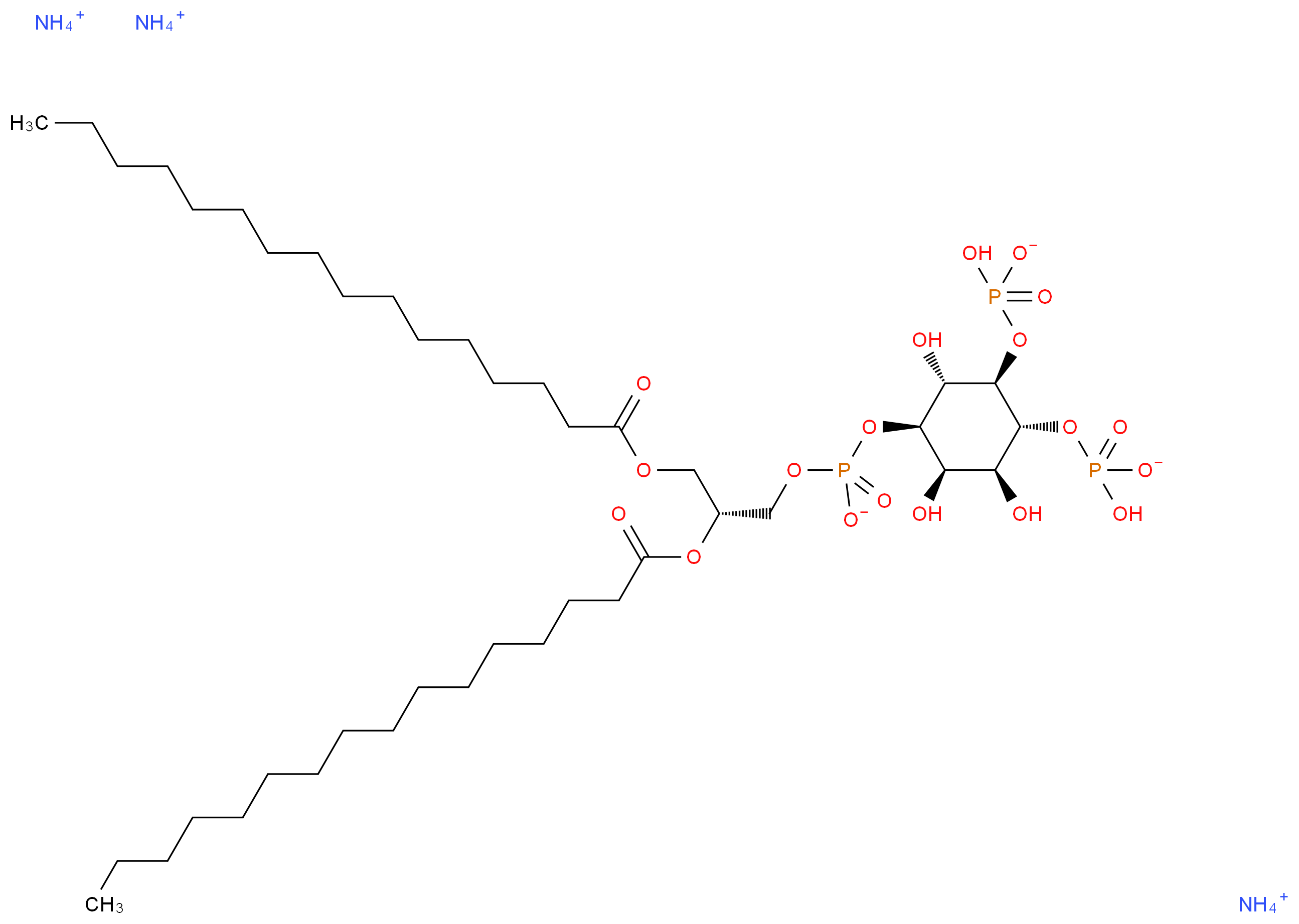 1,2-Dipalmitoylphosphatidylinositol 4,5-diphosphate triammonium salt_Molecular_structure_CAS_)
