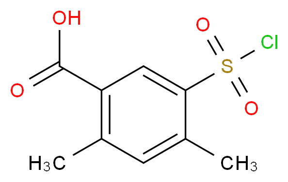 5-(chlorosulfonyl)-2,4-dimethylbenzoic acid_Molecular_structure_CAS_)
