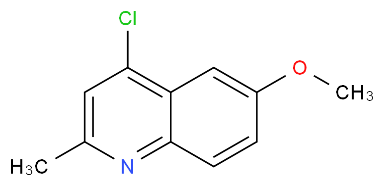 4-chloro-6-methoxy-2-methylquinoline_Molecular_structure_CAS_)