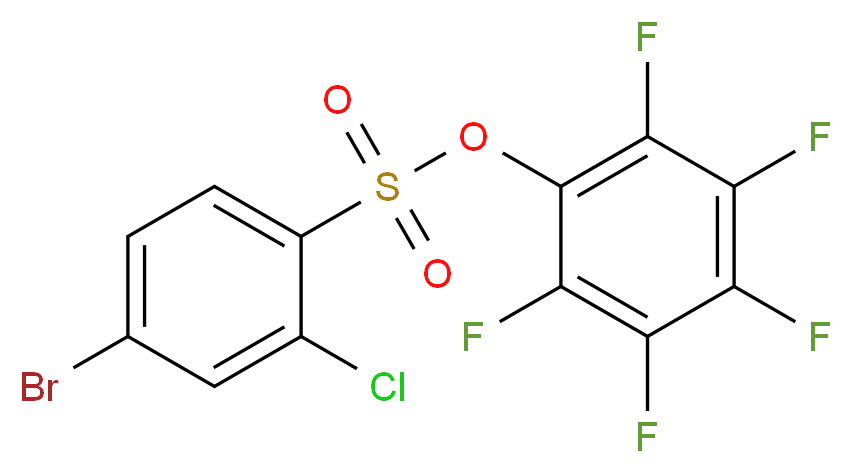 2,3,4,5,6-Pentafluorophenyl 4-bromo-2-chlorobenzenesulfonate_Molecular_structure_CAS_)