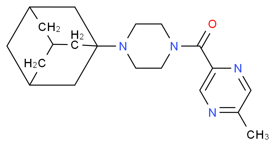 2-{[4-(1-adamantyl)-1-piperazinyl]carbonyl}-5-methylpyrazine_Molecular_structure_CAS_)