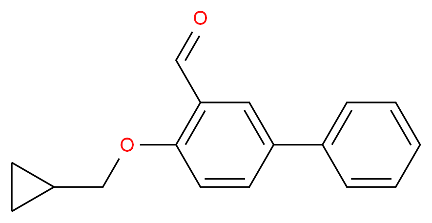 4-(Cyclopropylmethoxy)[1,1'-biphenyl]-3-carbaldehyde_Molecular_structure_CAS_)