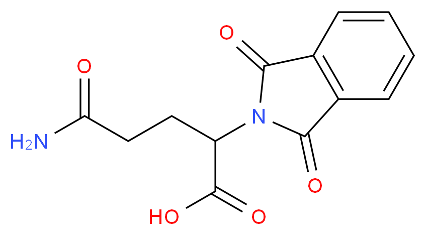 4-carbamoyl-2-(1,3-dioxo-2,3-dihydro-1H-isoindol-2-yl)butanoic acid_Molecular_structure_CAS_)