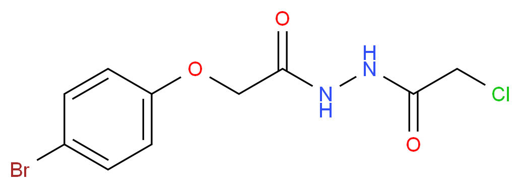 2-(4-bromophenoxy)-N'-(chloroacetyl)acetohydrazide_Molecular_structure_CAS_)
