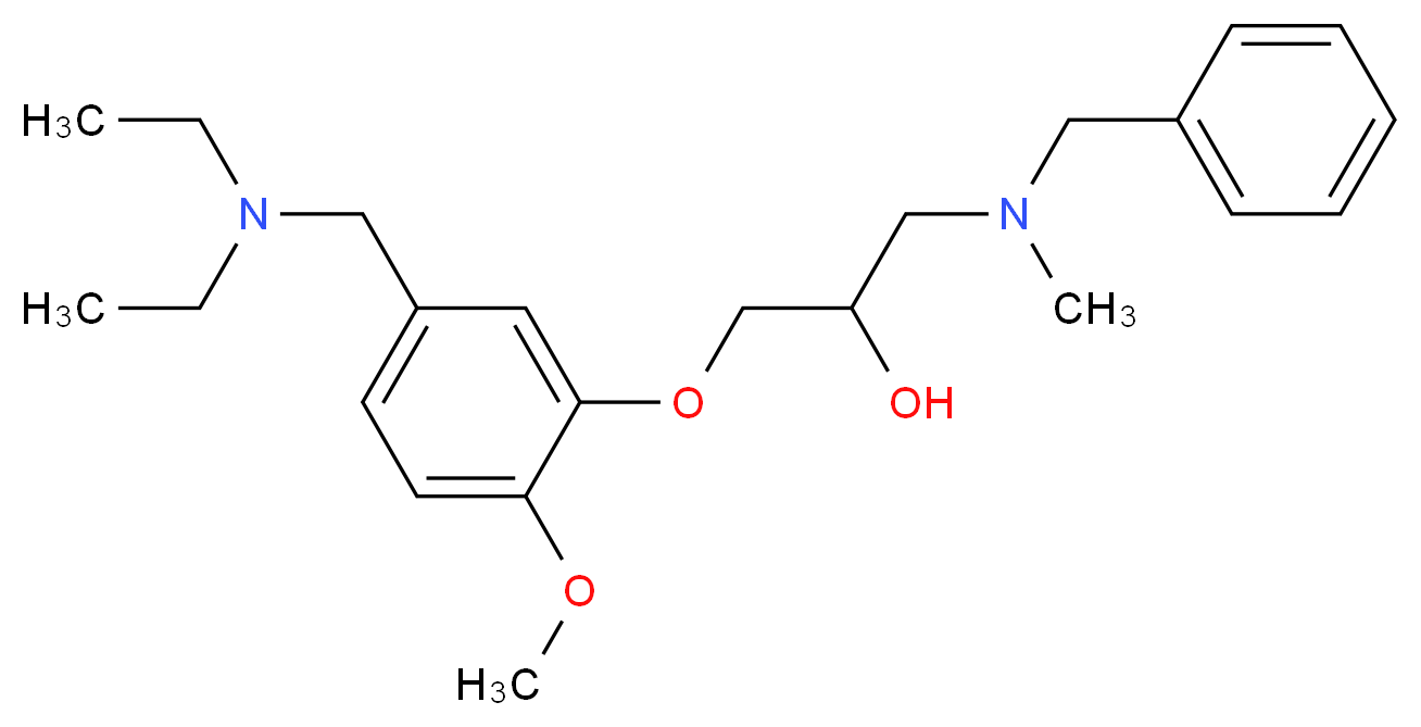 1-[benzyl(methyl)amino]-3-{5-[(diethylamino)methyl]-2-methoxyphenoxy}-2-propanol_Molecular_structure_CAS_)