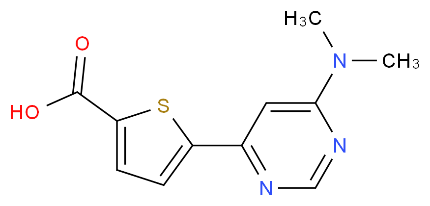 5-[6-(dimethylamino)pyrimidin-4-yl]thiophene-2-carboxylic acid_Molecular_structure_CAS_)