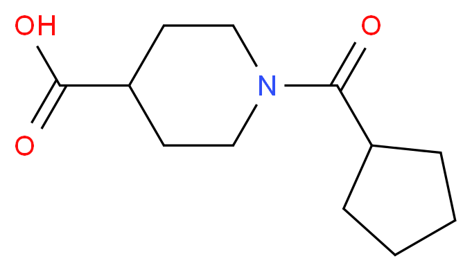 1-(Cyclopentylcarbonyl)-4-piperidine-carboxylic acid_Molecular_structure_CAS_)