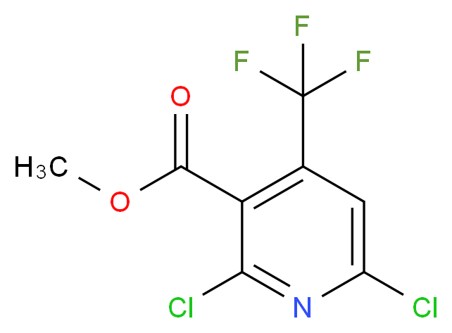 Methyl 2,6-dichloro-4-(trifluoromethyl)nicotinate_Molecular_structure_CAS_)