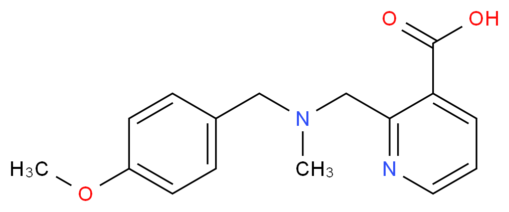 2-{[(4-methoxybenzyl)(methyl)amino]methyl}nicotinic acid_Molecular_structure_CAS_)