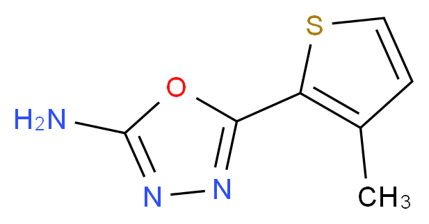 5-(3-methylthien-2-yl)-1,3,4-oxadiazol-2-amine_Molecular_structure_CAS_)