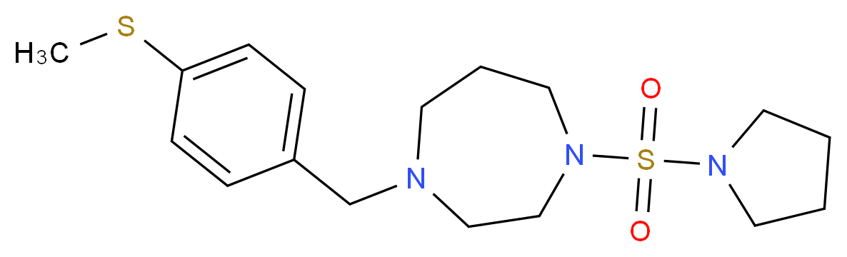 1-[4-(methylthio)benzyl]-4-(pyrrolidin-1-ylsulfonyl)-1,4-diazepane_Molecular_structure_CAS_)