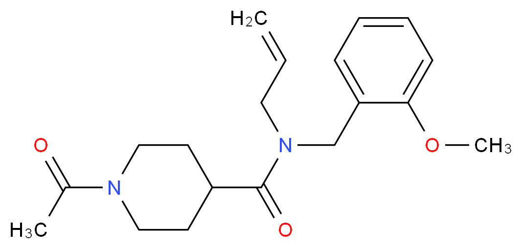 1-acetyl-N-allyl-N-(2-methoxybenzyl)piperidine-4-carboxamide_Molecular_structure_CAS_)
