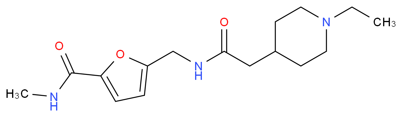 5-({[(1-ethyl-4-piperidinyl)acetyl]amino}methyl)-N-methyl-2-furamide_Molecular_structure_CAS_)