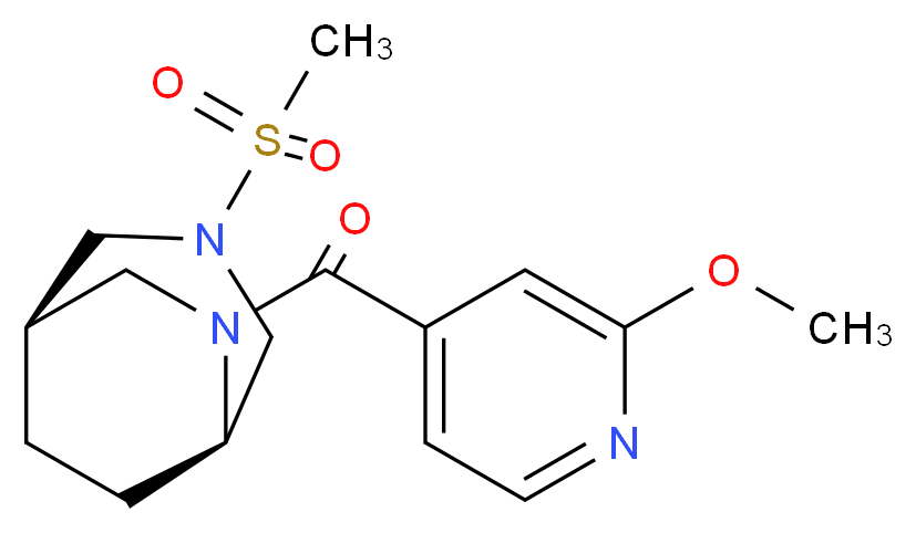 (1R*,5R*)-6-(2-methoxyisonicotinoyl)-3-(methylsulfonyl)-3,6-diazabicyclo[3.2.2]nonane_Molecular_structure_CAS_)
