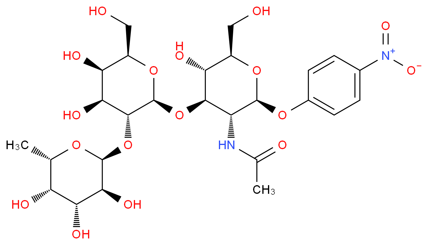 p-Nitrophenyl 2-Acetamido-2-deoxy-3-O-[2-O-α-L-fucopyranosyl)-β-D-galactopyranosyl]-β-D-glucopyranoside_Molecular_structure_CAS_93496-53-8)