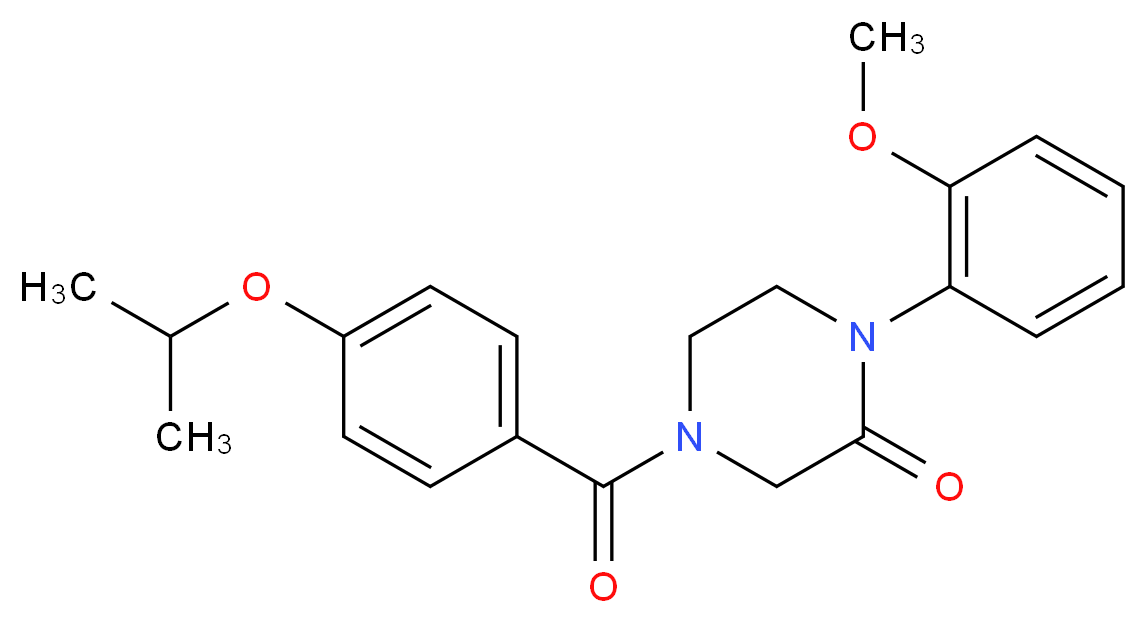 4-(4-isopropoxybenzoyl)-1-(2-methoxyphenyl)-2-piperazinone_Molecular_structure_CAS_)