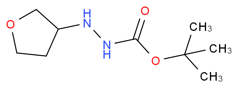 tert-butyl 2-(tetrahydrofuran-3-yl)hydrazinecarboxylate_Molecular_structure_CAS_1219018-82-2)