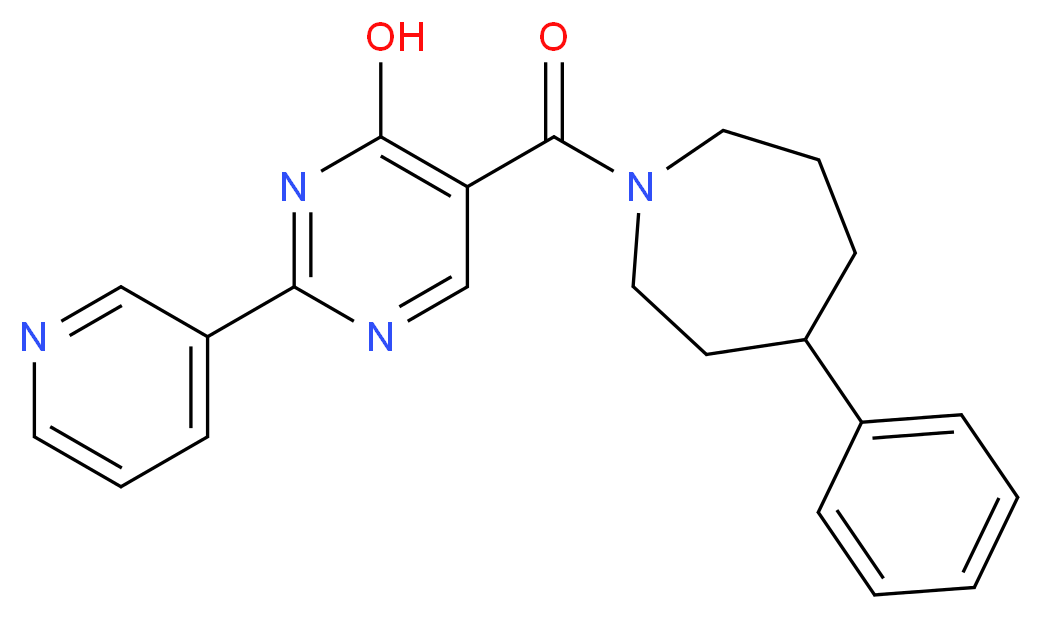 5-[(4-phenylazepan-1-yl)carbonyl]-2-pyridin-3-ylpyrimidin-4-ol_Molecular_structure_CAS_)