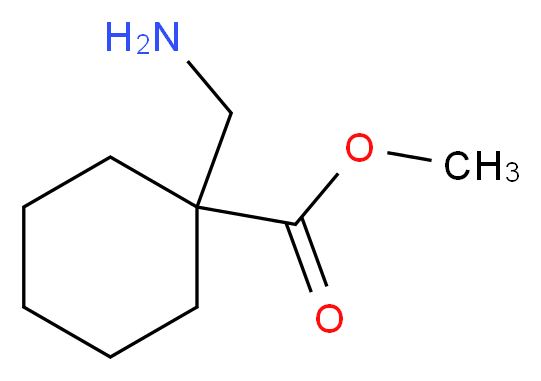 1-Aminomethyl-cyclohexanecarboxylic acid methyl ester_Molecular_structure_CAS_88319-43-1)