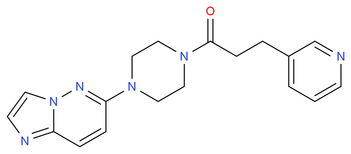 6-[4-(3-pyridin-3-ylpropanoyl)piperazin-1-yl]imidazo[1,2-b]pyridazine_Molecular_structure_CAS_)