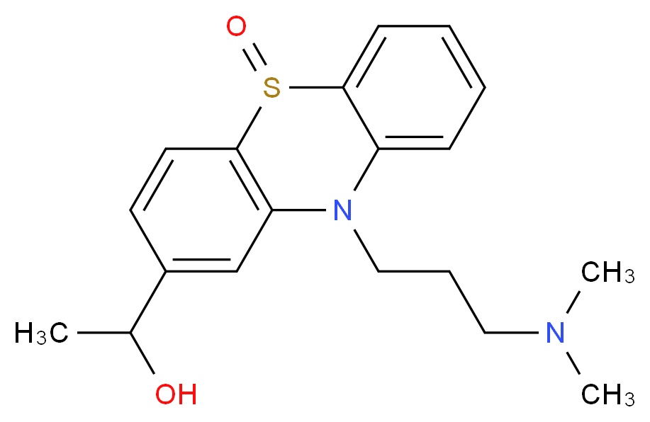 2-(1-Hydroxyethyl) Promazine Sulfoxide (mixture of diastereomers)_Molecular_structure_CAS_73644-42-5)