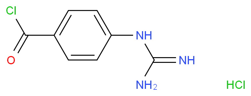 4-Guanidinobenzoyl Chloride, Hydrochloride_Molecular_structure_CAS_7035-79-2)