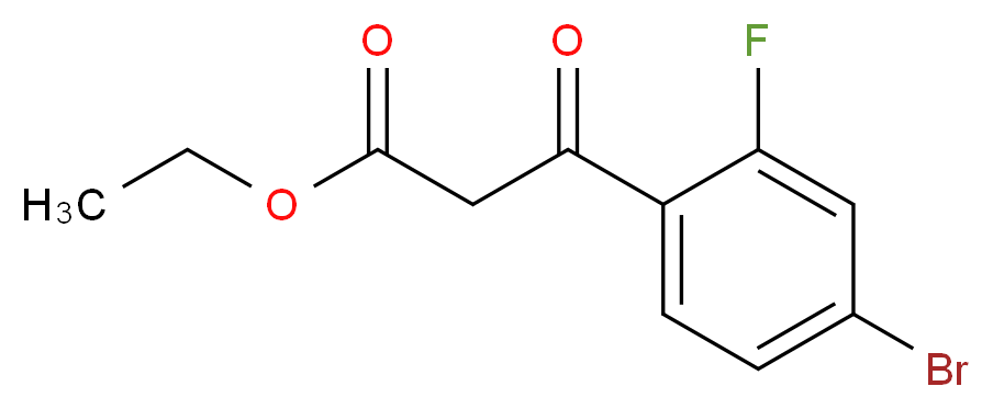 Ethyl (4-bromo-2-fluorobenzoyl)acetate_Molecular_structure_CAS_)