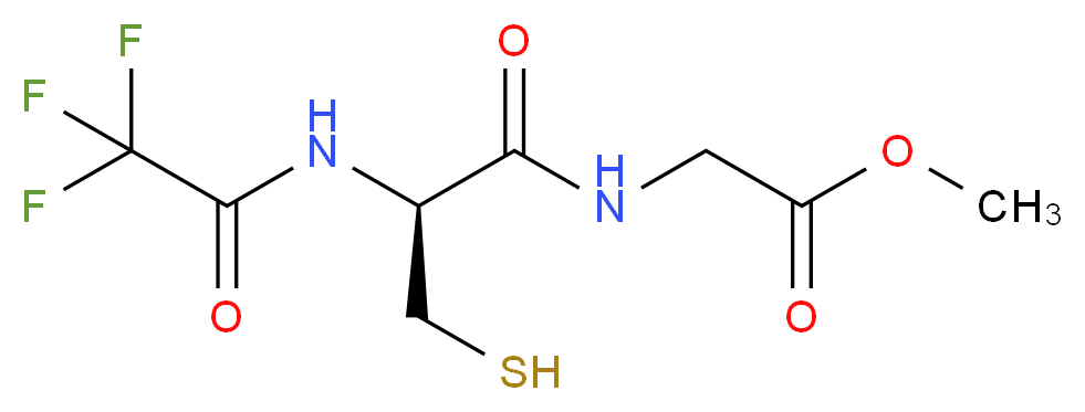 N-(N-Trifluoroacetyl-L-cysteinyl)glycine methyl ester_Molecular_structure_CAS_75290-62-9)
