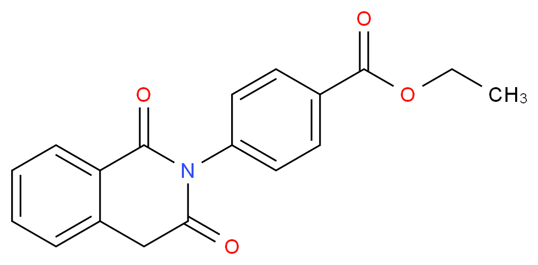 4-(1,3-Dioxo-3,4-dihydro-1H-isoquinolin-2-yl)-benzoic acid ethyl ester_Molecular_structure_CAS_)