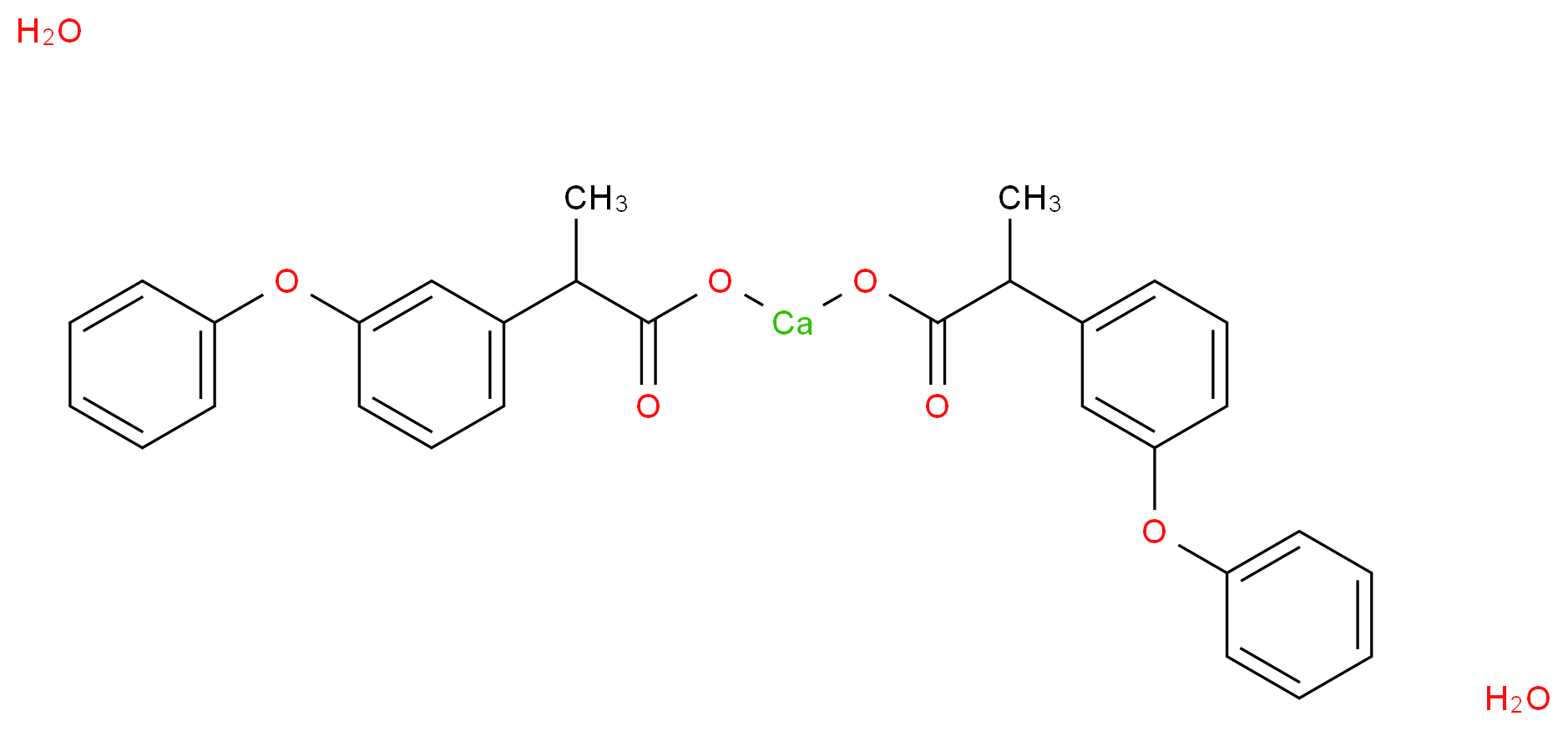 2-(3-Phenoxyphenyl)propanoic acid calcium salt dihydrate_Molecular_structure_CAS_53746-45-5)
