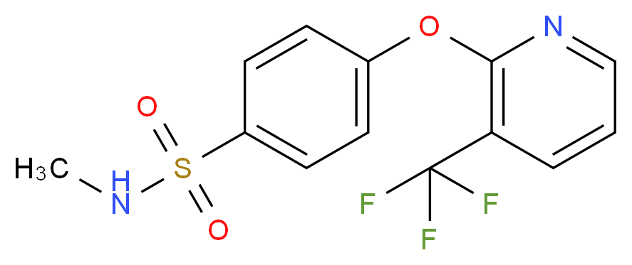 N-Methyl-4-{[3-(trifluoromethyl)pyridin-2-yl]oxy}benzenesulphonamide_Molecular_structure_CAS_)