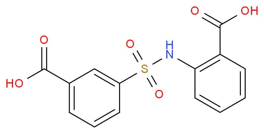 2-{[(3-carboxyphenyl)sulfonyl]aminobenzoic acid_Molecular_structure_CAS_)