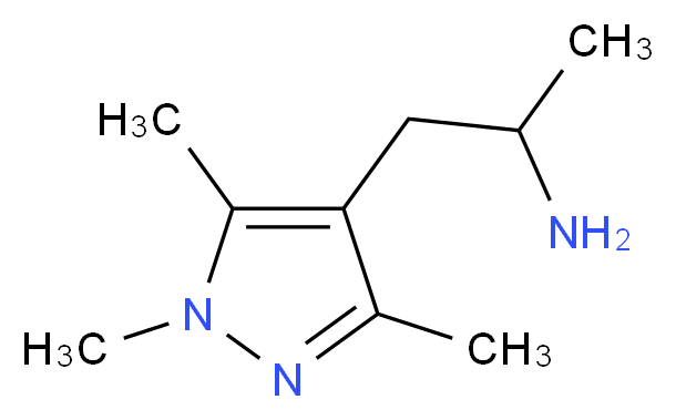 1-(1,3,5-trimethyl-1H-pyrazol-4-yl)propan-2-amine_Molecular_structure_CAS_)