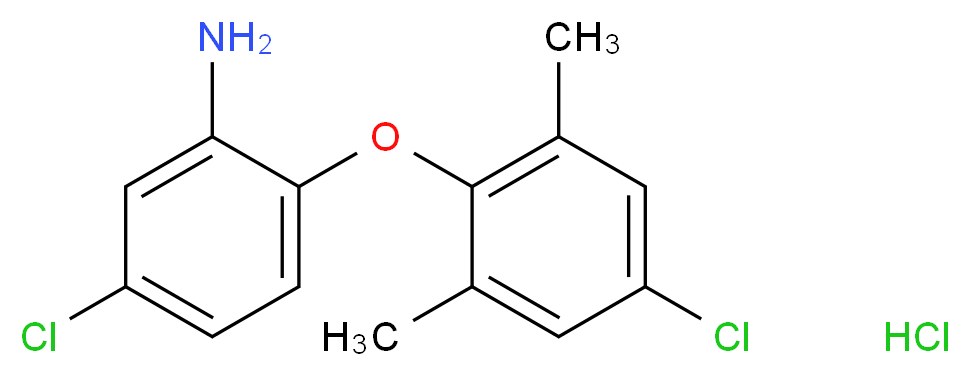 5-chloro-2-(4-chloro-2,6-dimethylphenoxy)aniline hydrochloride_Molecular_structure_CAS_)