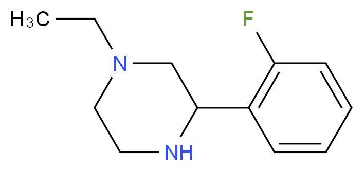 1-ethyl-3-(2-fluorophenyl)piperazine_Molecular_structure_CAS_)