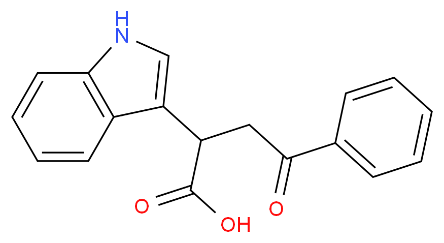 2-(1H-Indol-3-yl)-4-oxo-4-phenyl-butyric acid_Molecular_structure_CAS_6266-66-6)