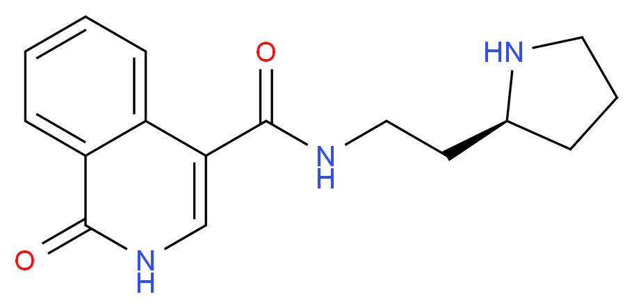 1-oxo-N-{2-[(2S)-pyrrolidin-2-yl]ethyl}-1,2-dihydroisoquinoline-4-carboxamide_Molecular_structure_CAS_)