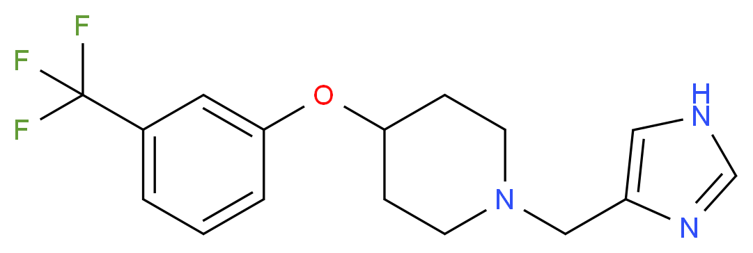 1-(1H-imidazol-4-ylmethyl)-4-[3-(trifluoromethyl)phenoxy]piperidine_Molecular_structure_CAS_)