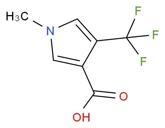 1-Methyl-4-(trifluoromethyl)-1H-pyrrole-3-carboxylic acid_Molecular_structure_CAS_130530-01-7)